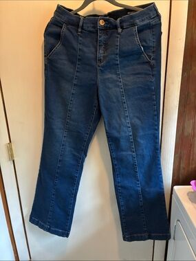 Nicole by Nicole Miller Straight-Leg Jeans in Dark Blue